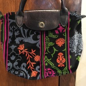 Longshamp velvet handbag